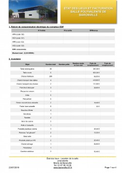 Inventaire et état des lieux - Page 1